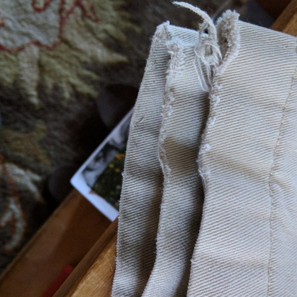 LL Bean Plain Front Lined Chinos